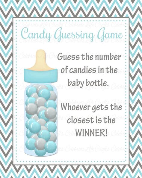 Guess How Many M Ms In The Baby Bottle Printable